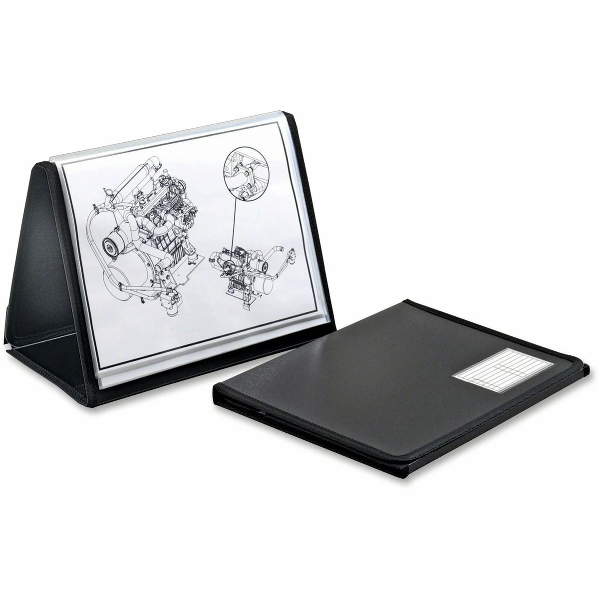 Cardinal® Easel Showfile Presentation Book: Lightweight Black Poly 40 Sheets - 8.5’’ x 11’’ - View Binders