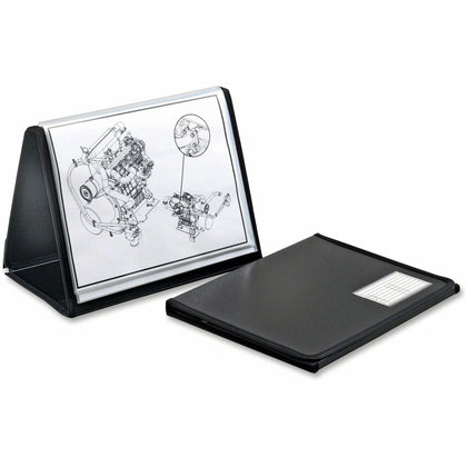 Cardinal® Easel Showfile Presentation Book: Lightweight Black Poly 40 Sheets - 8.5’’ x 11’’ - View Binders