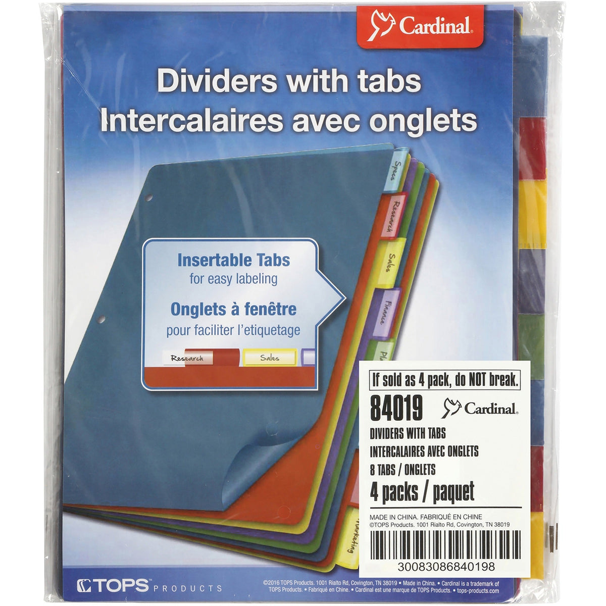 Cardinal® Extra-tough Poly Dividers - 2000