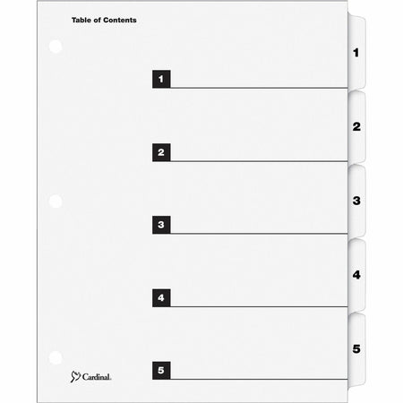 Cardinal® OneStep Numbered Index System - 2000