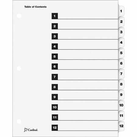 Cardinal® OneStep Numbered Index System - 2000