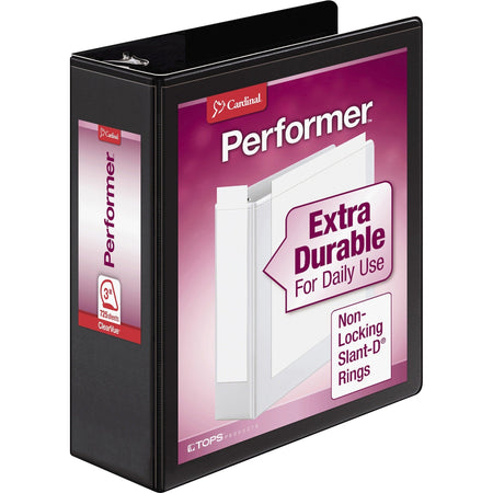 Cardinal® Performer ClearVue Slant-D Ring Binder - 2000