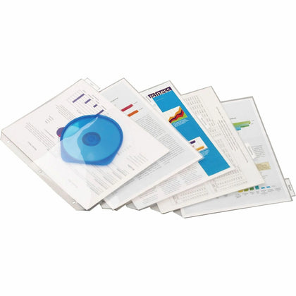 Cardinal® Poly Binder Pockets: Clear Letter Size 40-Sheet Capacity - Pockets