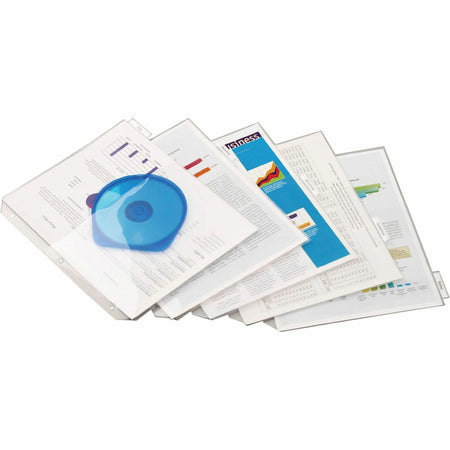 Cardinal® Poly Binder Pockets: Clear Letter Size 40-Sheet Capacity - Pockets