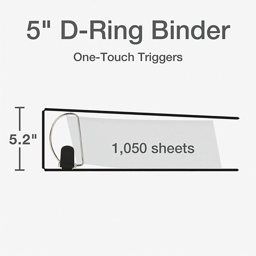 Cardinal® Premier ONE-TOUCH® Easy Open® Locking Slant-D® Rings Binder - Bottom