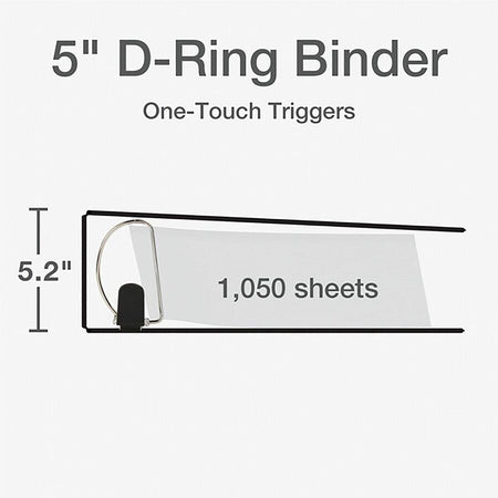 Cardinal® Premier ONE-TOUCH® Easy Open® Locking Slant-D® Rings Binder - Bottom