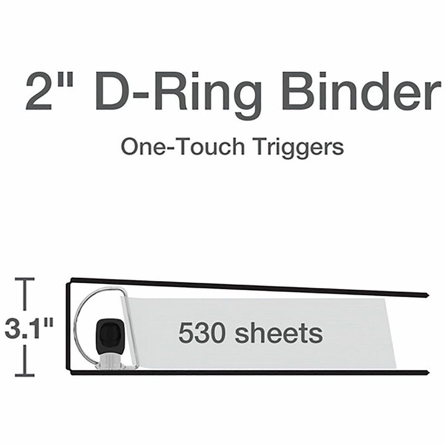 Cardinal® Premier ONE-TOUCH® Easy Open® Locking Slant-D® Rings Binder - Bottom