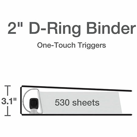Cardinal® Premier ONE-TOUCH® Easy Open® Locking Slant-D® Rings Binder - Bottom