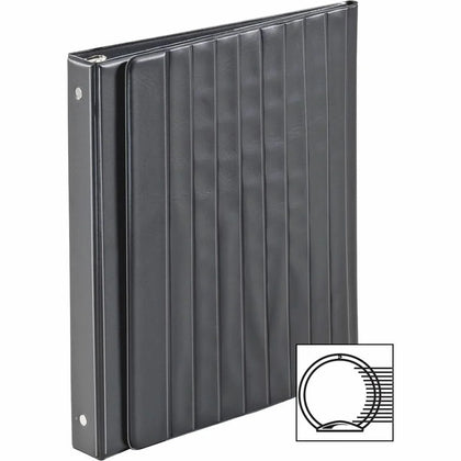 Cardinal® Presentation Easel Round Ring Binder - 1’’ Capacity - Letter Size - Vinyl - Black - View Binders