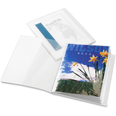 Cardinal® ShowFile 51532 Presentation Book: 8.5x11 24 Sheets 12 Pockets - Clear Poly Acid-Free - View Binders