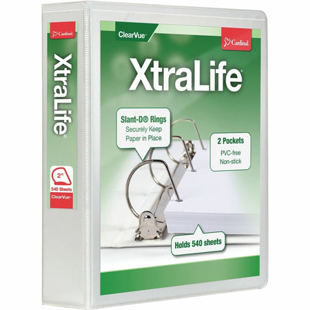 Cardinal® Xtralife ClearVue Locking Slant-D Binder - 2000