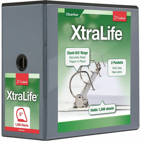 Cardinal® Xtralife ClearVue Locking Slant-D Binder - 2000