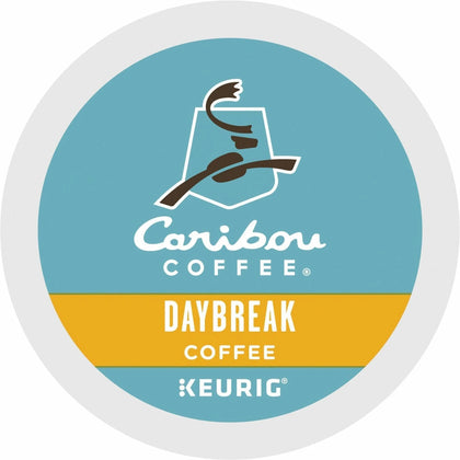 Caribou Coffee® Daybreak K-Cup: Light/Mild Regular Coffee Pods - 24/Box