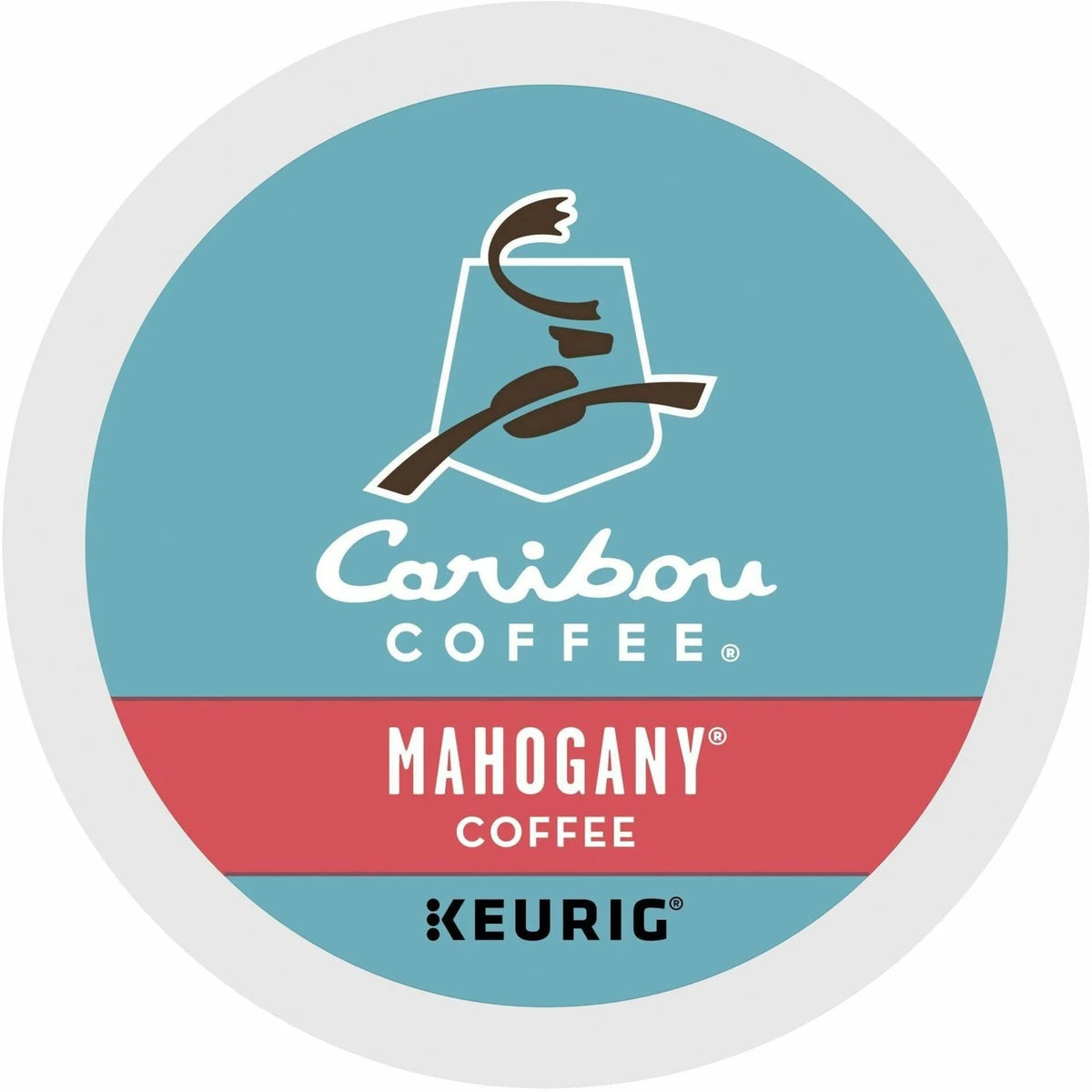 Caribou Coffee® Mahogany K-Cup: Dark & Bold Coffee Pods - 24/Box