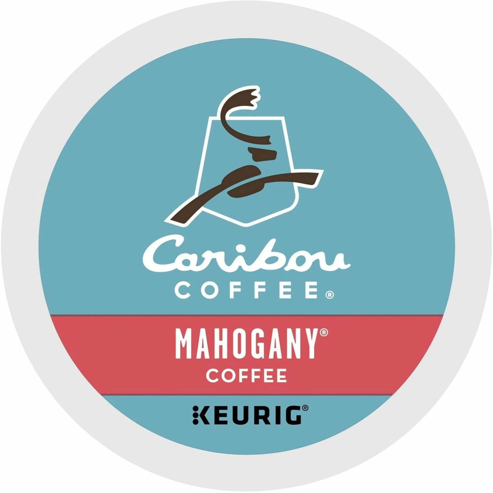 Caribou Coffee® Mahogany K-Cup: Dark & Bold Coffee Pods - 24/Box