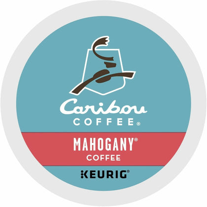 Caribou Coffee® Mahogany K-Cup: Dark & Bold Coffee Pods - 24/Box