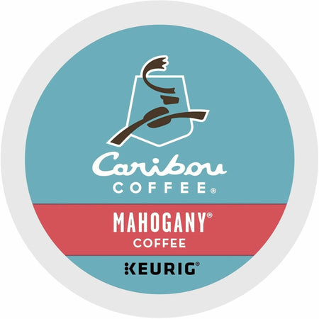 Caribou Coffee® Mahogany K-Cup: Dark & Bold Coffee Pods - 24/Box