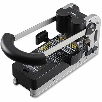 CARL Extra Heavy-duty Two-hole Punch - 300 Sheets - 1/4’’ Round - Silver - Paper Punches