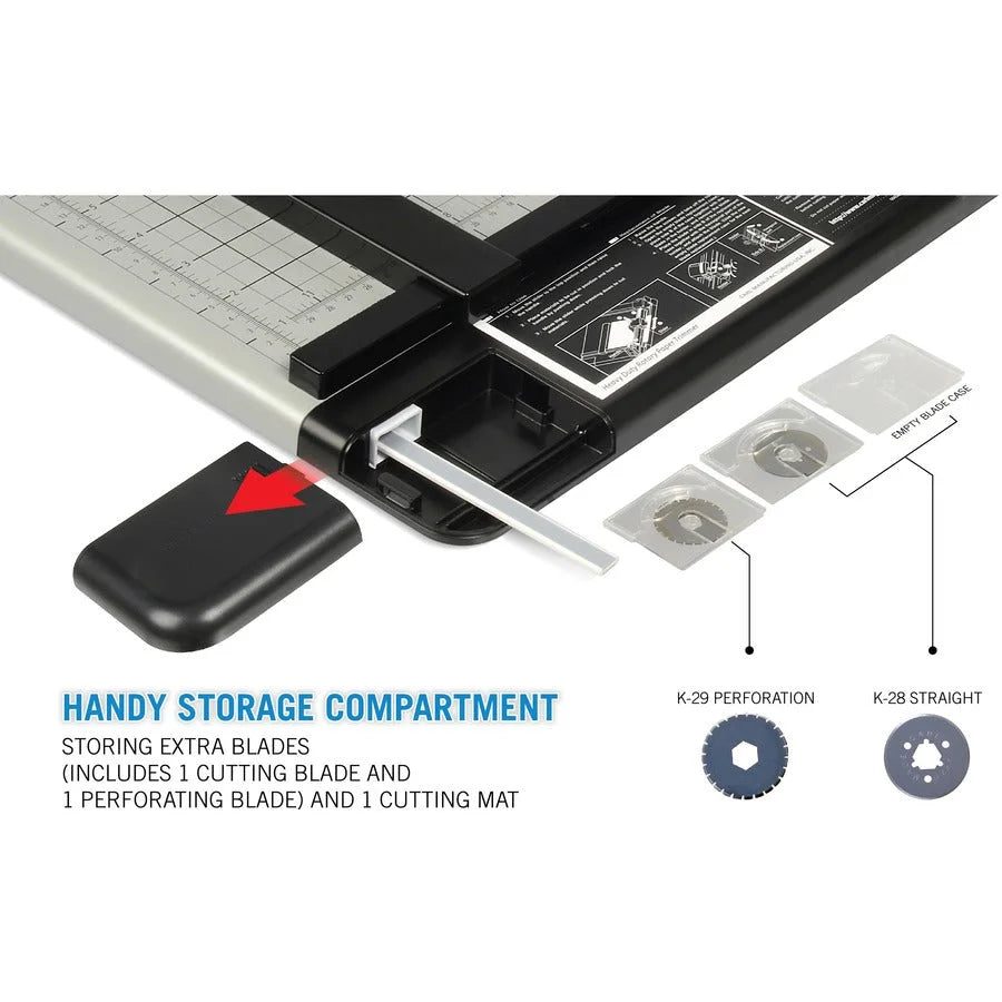 CARL Heavy-Duty 15’’ Paper Trimmer: 36-Sheet Capacity Locking Blade - Trimmers & Accessories