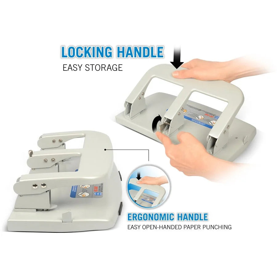 CARL Heavy-duty 3-Hole Punch: 40 Sheet Capacity - Paper Punches