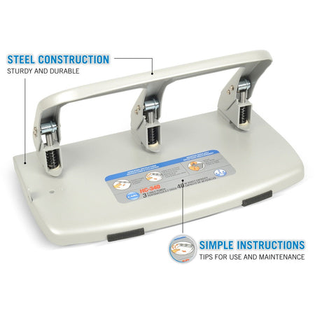 CARL Heavy-duty 3-Hole Punch with Tray - Alternate-Image2