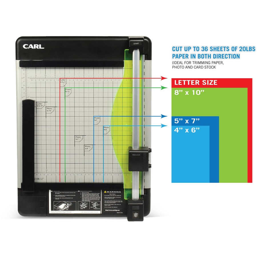 CARL Heavy-Duty Metal Base 12" Paper Trimmer - Alternate-Image2