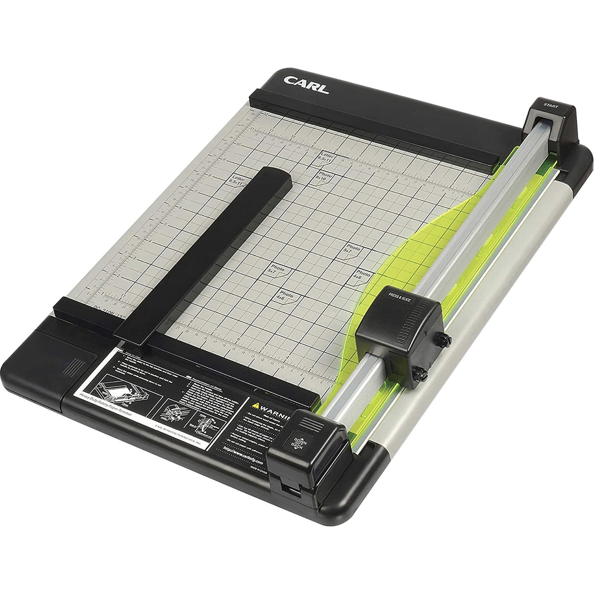 CARL Heavy-Duty Metal Base 12" Paper Trimmer - 2000