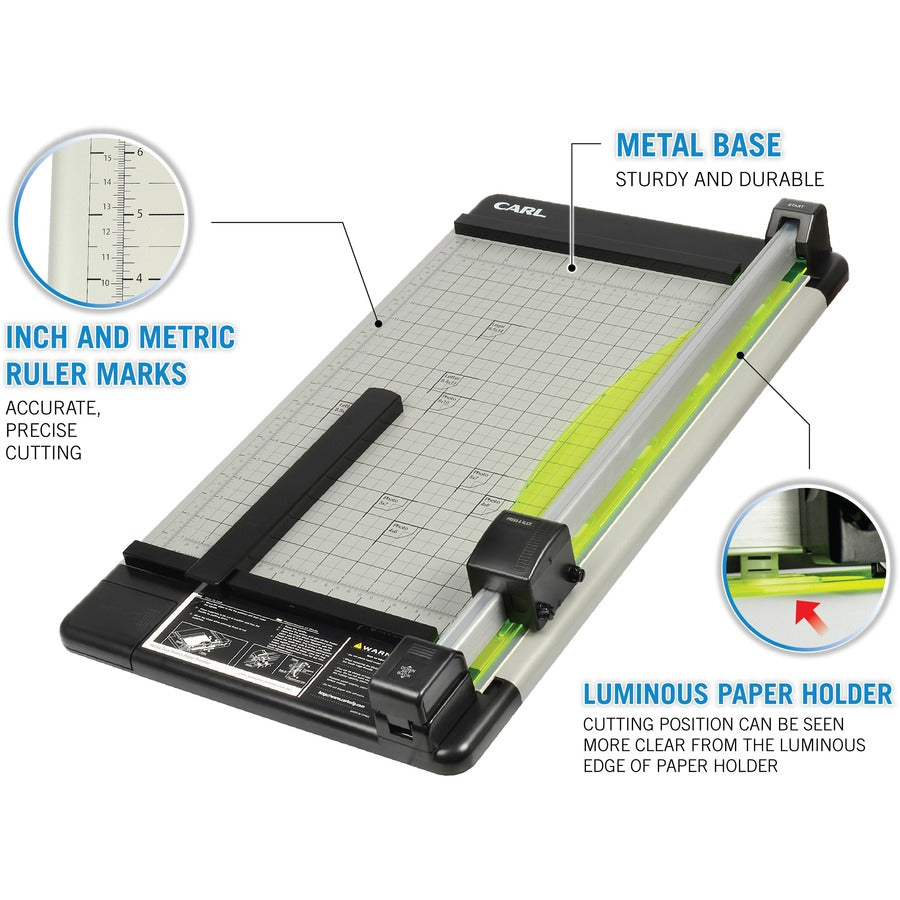 CARL Heavy-Duty Metal Base 18" Paper Trimmer - Alternate-Image3