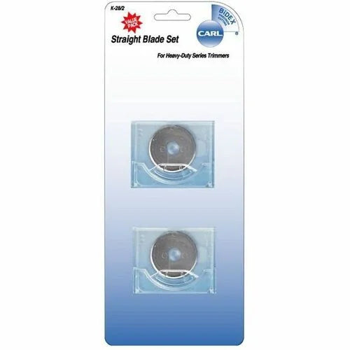 CARL Rotary Trimmer Straight Blade Set - Precision Steel Blades - Paper Trimmers & Accessories