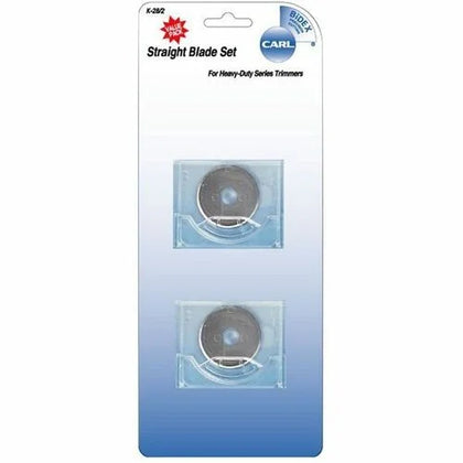 CARL Rotary Trimmer Straight Blade Set - Precision Steel Blades - Paper Trimmers & Accessories