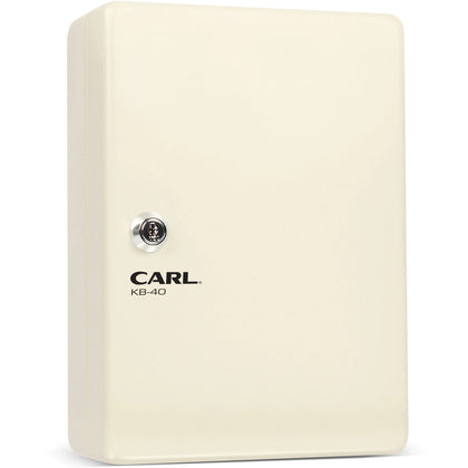 CARL Steel Security Key Cabinet - Wall Mountable Ivory - 10.3’’ x 7’’ 3.5’’ - Boxes & Storage