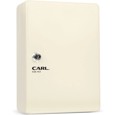 CARL Steel Security Key Cabinet - Wall Mountable Ivory - 10.3’’ x 7’’ 3.5’’ - Boxes & Storage