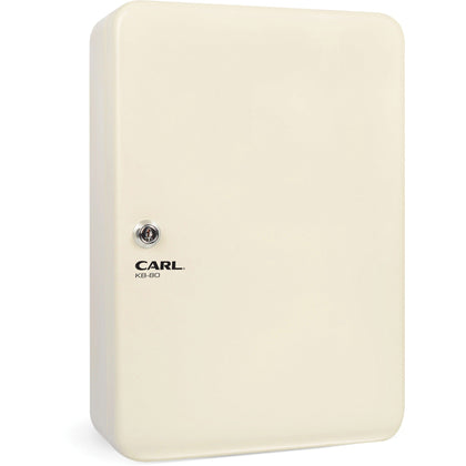 CARL Steel Security Key Cabinet - Wall Mountable Ivory - 12.5’’ x 9.3’’ 3.5’’ - Boxes & Storage
