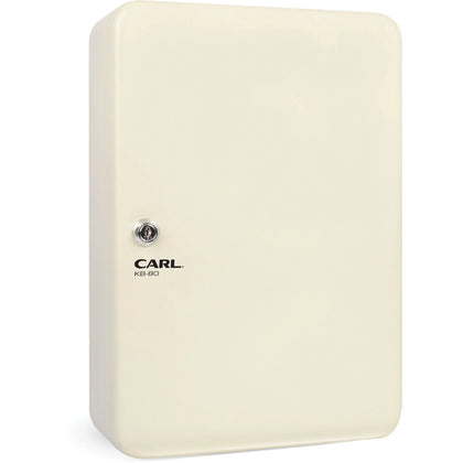 CARL Steel Security Key Cabinet - Wall Mountable Ivory - 12.5’’ x 9.3’’ 3.5’’ - Boxes & Storage