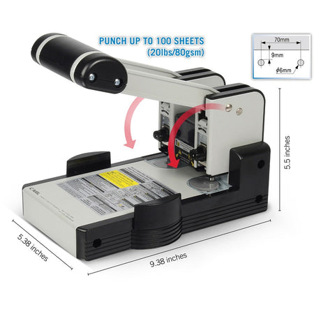 CARL XHC2100 Extra Heavy-duty Two Hole Punch - Alternate-Image6