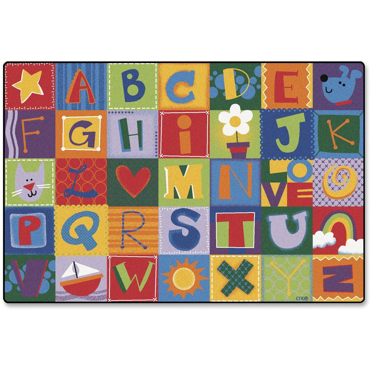 Carpets for Kids® KIDSoft™ Toddler Alphabet Blocks Rug - Educational 72’’x48’’ - Rugs & Mats