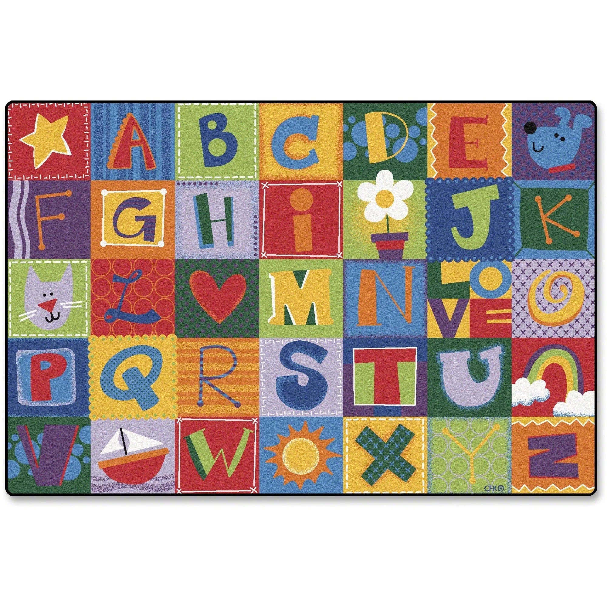 Carpets for Kids® KIDSoft™ Toddler Alphabet Blocks Rug - Educational 72’’x48’’ - Rugs & Mats