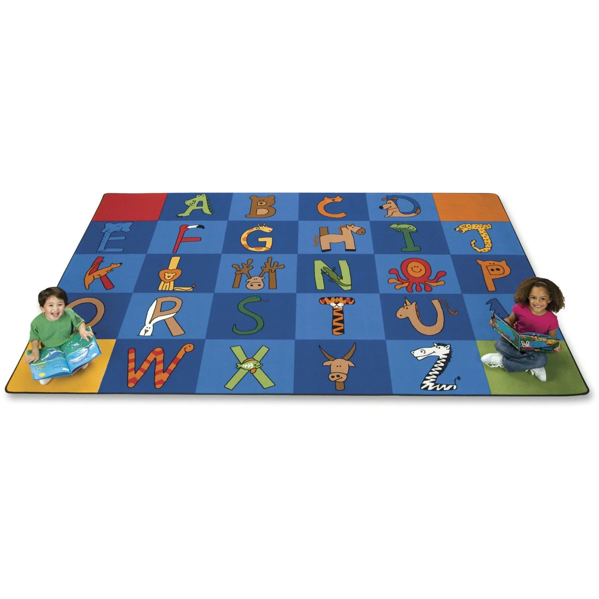 Carpets for Kids® Premium A to Z Animals Area Rug - Educational 13.33 ft x 100’’ Rectangle - Rugs & Mats