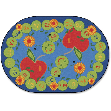 Carpets for Kids® Premium ABC Caterpillar Oval Seating Rug - Educational Kids - Rugs & Mats