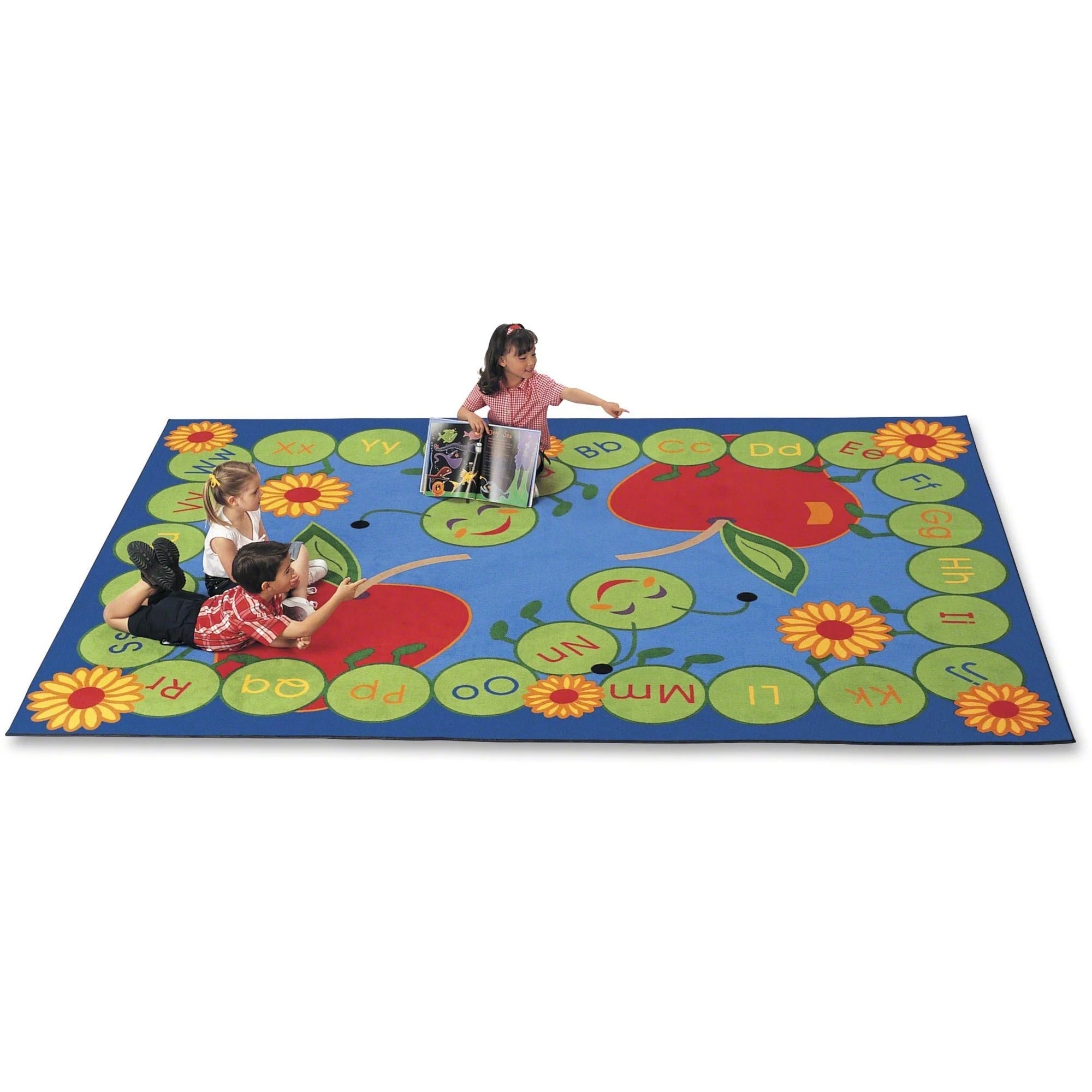 Carpets for Kids® Premium ABC Caterpillar Rug - 70’’ x 53’’ Rectangle - Rugs & Mats