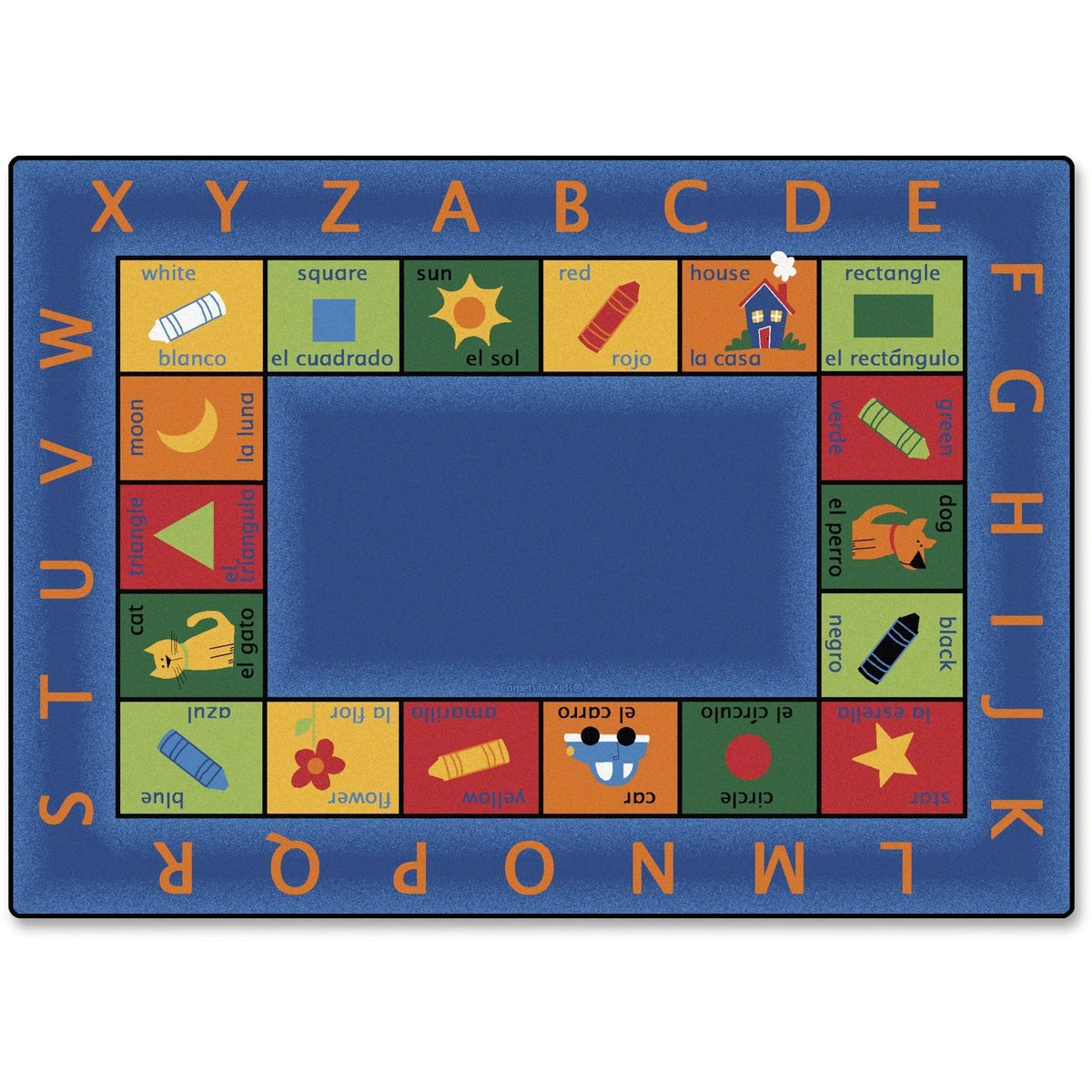 Carpets for Kids® Premium Bilingual Colorful Rectangle Rug - Educational Learning - Rugs & Mats