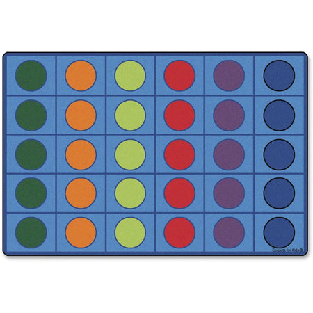 Carpets for Kids® Premium Color Seating Circles Rug - Vibrant Circle Design - Rugs & Mats