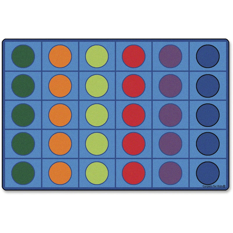 Carpets for Kids® Premium Color Seating Circles Rug - Vibrant Circle Design - Rugs & Mats