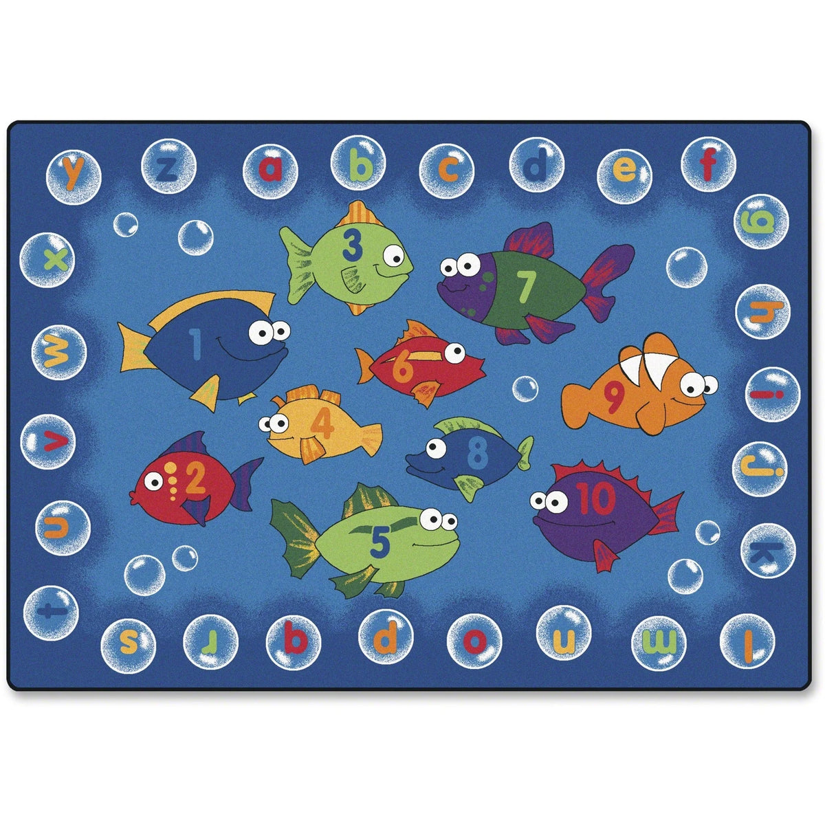 Carpets for Kids® Premium Fishing 4 Literacy Rug: Alphabet Numbers Fun - Rugs & Mats