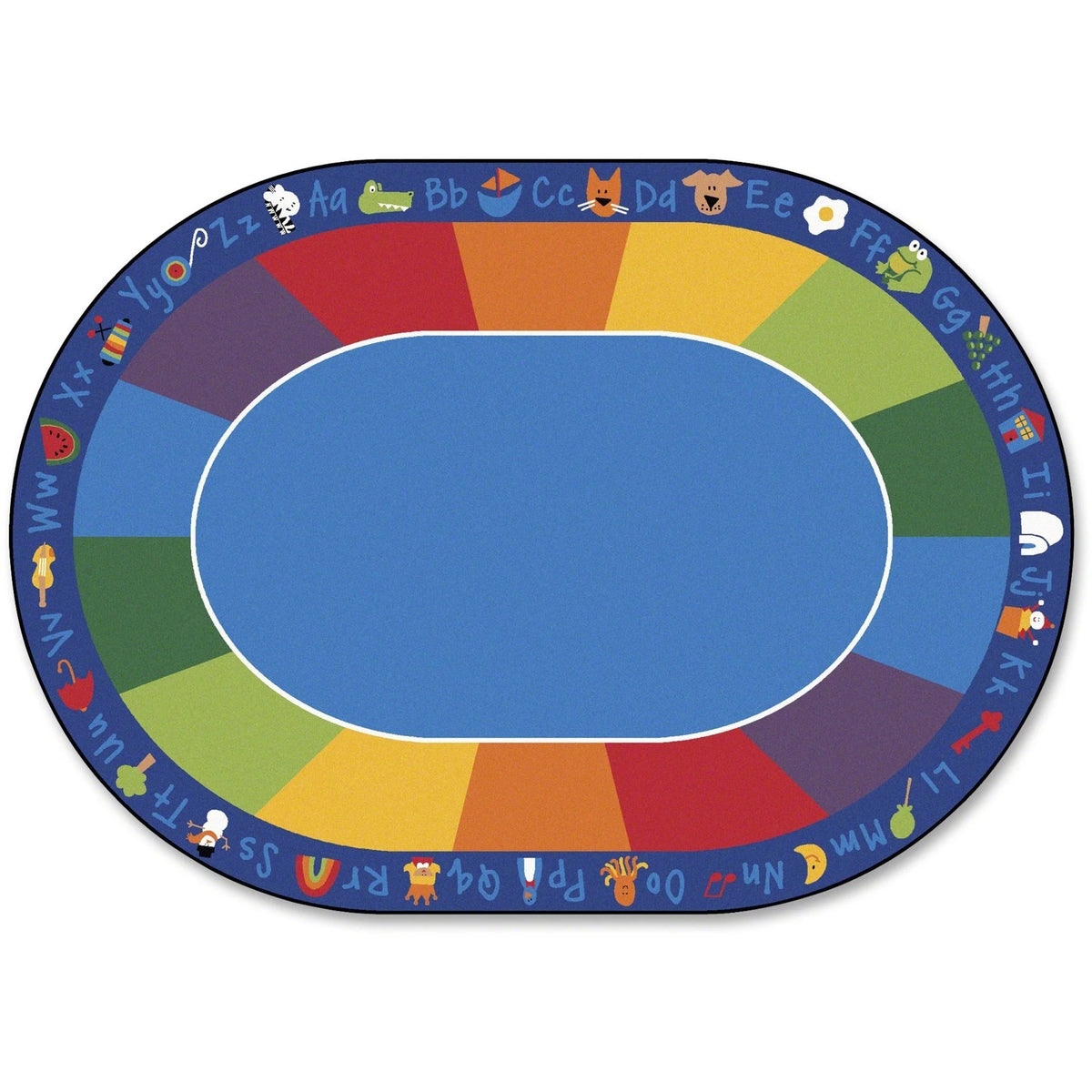 Carpets for Kids® Premium Fun With Phonics Oval Seating Rug - Educational Kids - Rugs & Mats
