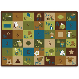 Carpets for Kids® Premium Learning Blocks Nature Design Rug - Educational Kids - Rugs & Mats