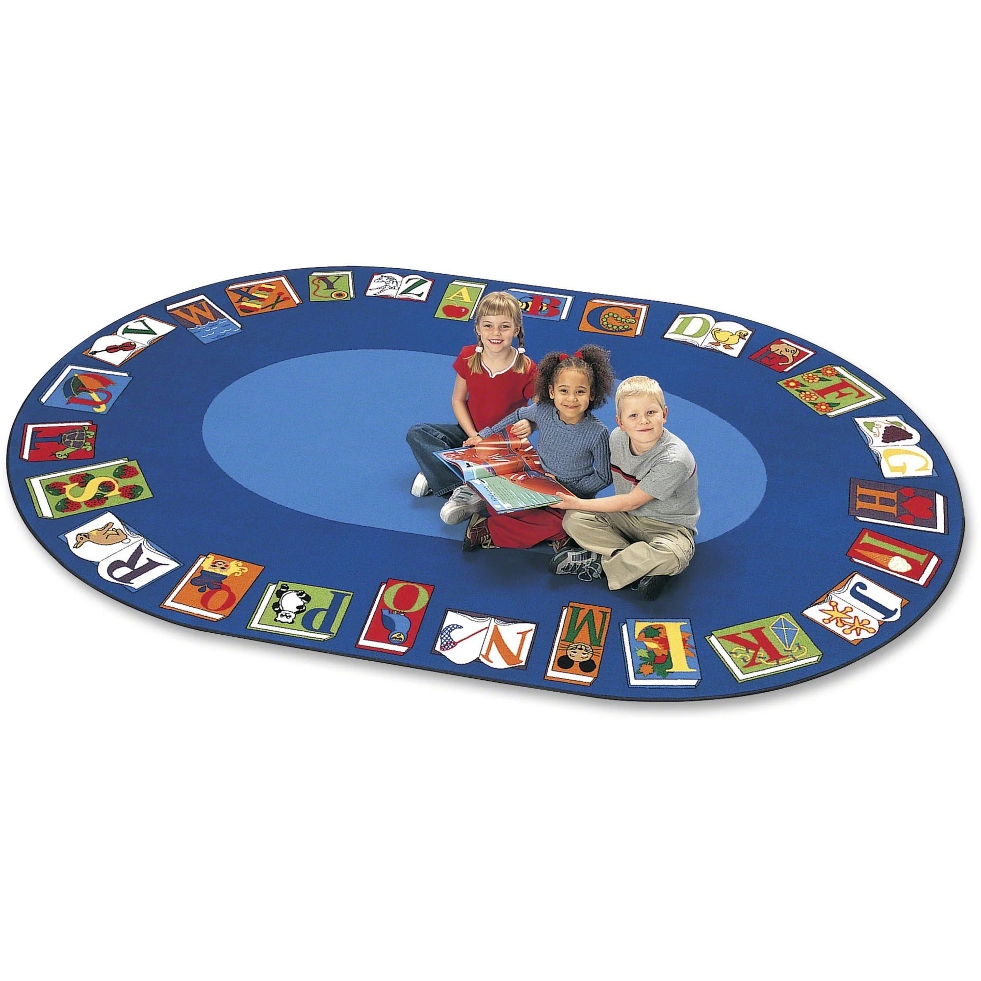 Carpets for Kids® Premium Reading By The Book Oval Area Rug - 11.67 ft x 99’’ - Rugs & Mats