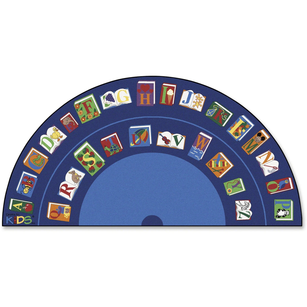 Carpets for Kids® Premium Reading Semi-Circle Rug - 13.33 ft x 80’’ - By The Book Seating - Rugs & Mats