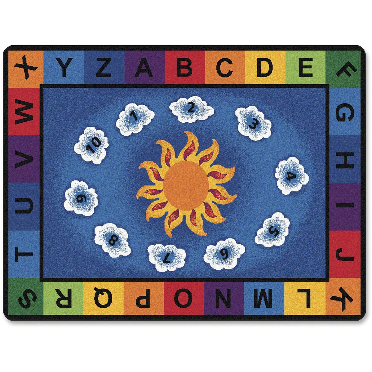 Carpets for Kids® Premium Sunny Day Learn/Play Rectangle Rug - Educational Kids - Rugs & Mats