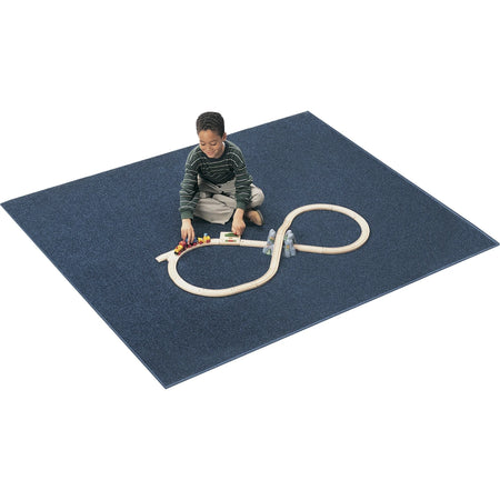 Carpets for Kids® Solid Color Mt. St. Helens 6’x9’ Rug - Blueberry - Rugs & Mats